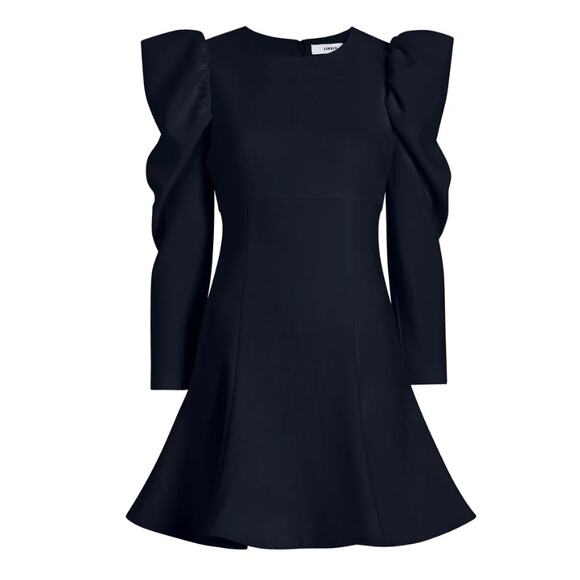 NWT Likely Alia Long Puff Sleeve Mini Dress Puffy sz 14 Navy Blue $248 Women's - Picture 13 of 16